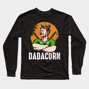 Unicorn - Dadacorn - Magical Father's Day Long Sleeve T-Shirt